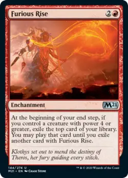 4x Furious Rise MTG Core Set 2021 (M21) NM Magic Regular - Image 1