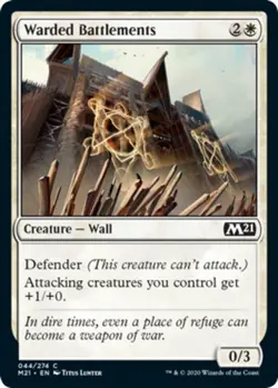 4x Warded Battlements MTG Core Set 2021 (M21) NM Magic Regular - Image 1