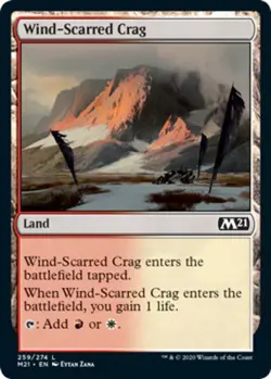 4x Wind-Scarred Crag MTG Core Set 2021 (M21) NM Magic Regular - Image 1