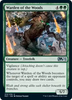 4x Warden of the Woods MTG Core Set 2021 (M21) NM Magic Regular - Image 1
