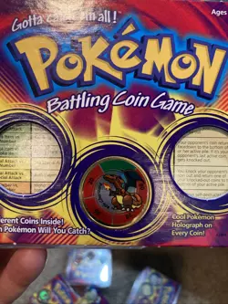 1999 Hasbro Pokemon Battling Gold Coin Game Nintendo Charizard #06 RARE Used - Image 5