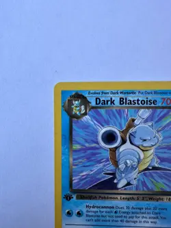 2000 Pokemon Team Rocket First Edition Dark Blastoise #20/82 - Image 2