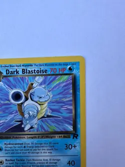2000 Pokemon Team Rocket First Edition Dark Blastoise #20/82 - Image 3