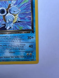2000 Pokemon Team Rocket First Edition Dark Blastoise #20/82 - Image 4