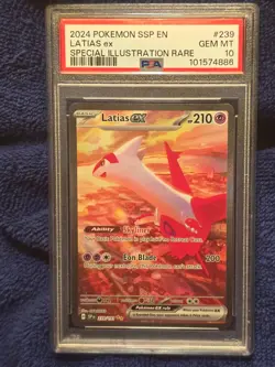 2024 Pokemon SSP EN #239 Latias ex Special Illustration Rare Gem Mint PSA 10 - Image 1