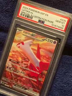 2024 Pokemon SSP EN #239 Latias ex Special Illustration Rare Gem Mint PSA 10 - Image 2