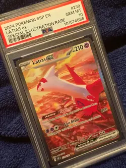 2024 Pokemon SSP EN #239 Latias ex Special Illustration Rare Gem Mint PSA 10 - Image 3