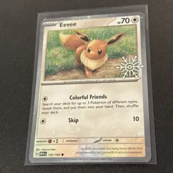 Eevee 133/165 Pokemon Holiday Calendar 2025 Festive Stamp Snowflake - Image 1