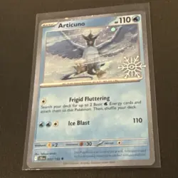 Articuno 032/159 Pokemon Holiday Calendar 2025 Festive Stamp Snowflake - Image 1