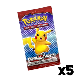 LOT DE 5 BOOSTER CARTES POKEMON FRANCE 2022 MCDO HAPPY MEAL DONALD'S NEUF SCELLE - Image 1
