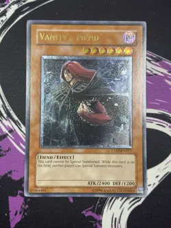 Yugioh Vanity's Fiend CDIP-EN017 Ultimate rare Unlimited NM Cyberdark Impact - Image 1