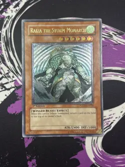 Yugioh Raiza The Storm Monarch FOTB-EN025 Ultimate Rare 1st Edition LP - Image 1