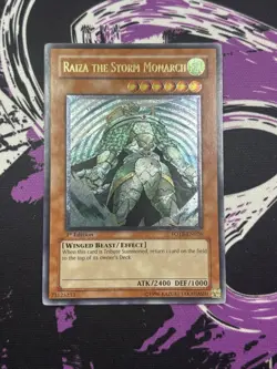 Yugioh Raiza The Storm Monarch FOTB-EN025 Ultimate Rare 1st Edition NM - Image 1