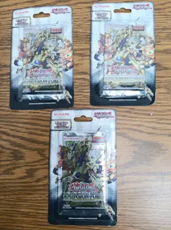 3 Yugioh Cards Dimension Force 1 Booster Blister Pack Brand New Sealed Foil Card - Image 1