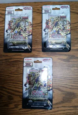 3 Yugioh Cards Dimension Force 1 Booster Blister Pack Brand New Sealed Foil Card - Image 5