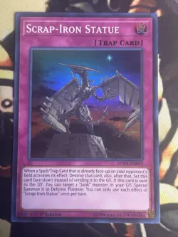 Yugioh: Scrap-Iron Statue - SPWA-EN059 - Super Rare - 1st Edition - NM - Image 1
