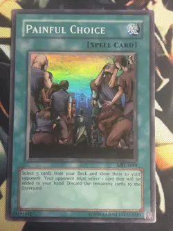 Yugioh: Painful Choice - MRL-E049 - Super Rare - Unlimited - MP - Image 1