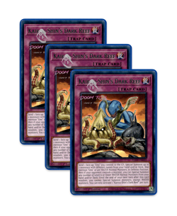 Yugioh! Kairyu-Shin's Dark Reef LED9-EN022 (R) 1st Ed 3x - Image 1