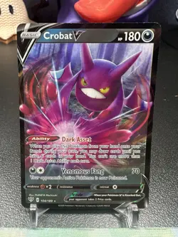 Crobat V 104/189 SWSH03 Darkness Ablaze Ultra Rare Holo Card NM💎 - Image 1