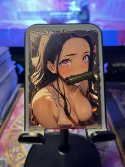 (Double Sided) Goddess Story Metal Card Serialized Anime Waifu Random # Nezuko - Image 2