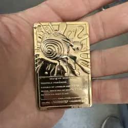 Pokemon Poliwhirl 24K Gold Plated Trading Card 1999 Burger King Limited Edition - Image 2