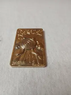 Pokemon Poliwhirl 24K Gold Plated Trading Card 1999 Burger King Limited Edition - Image 4