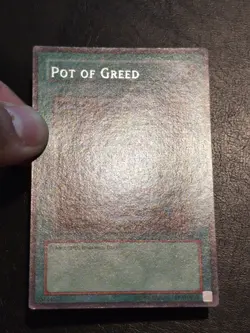 Yu-Gi-Oh! RARE CARD POT OF GREED LOB-119 1996 VINTAGE PRINT VLP - Image 2