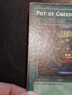 Yu-Gi-Oh! RARE CARD POT OF GREED LOB-119 1996 VINTAGE PRINT VLP - Image 4