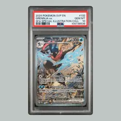 PSA 10 Pokemon Greninja EX 132 Shrouded Fable Special Illustration Promo Card - Image 1