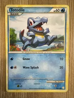 Totodile 86/123 2010 HeartGold SoulSilver Pokemon Card TCG Common - Nm/Vlp - Image 1