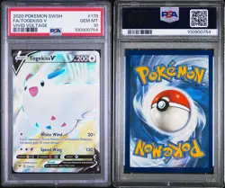 Pokemon Card Togekiss V 178/185 Holo Vivid Voltage PSA 10 GEM MINT - Image 1