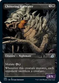 1x Chittering Harvester (288) - Showcase MTG Ikoria: Lair of Behemoths NM Magic - Image 1