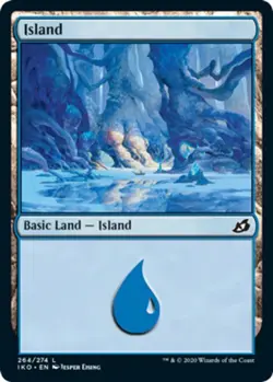 1x Island (264/274) - Foil MTG Ikoria: Lair of Behemoths NM Magic Foil - Image 1