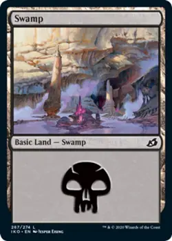 1x Swamp (267/274) - Foil MTG Ikoria: Lair of Behemoths NM Magic Foil - Image 1
