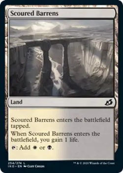 1x Scoured Barrens - Foil MTG Ikoria: Lair of Behemoths NM Magic Foil - Image 1