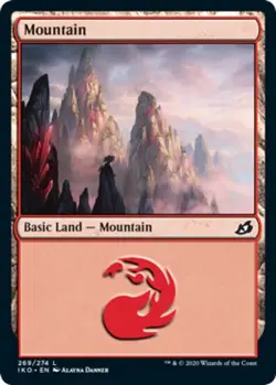 1x Mountain (269/274) - Foil MTG Ikoria: Lair of Behemoths NM Magic Foil - Image 1