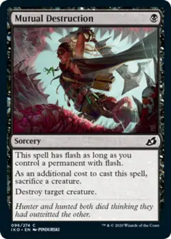 1x Mutual Destruction - Foil MTG Ikoria: Lair of Behemoths NM Magic Foil - Image 1