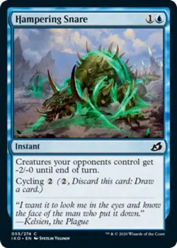 1x Hampering Snare - Foil MTG Ikoria: Lair of Behemoths NM Magic Foil - Image 1