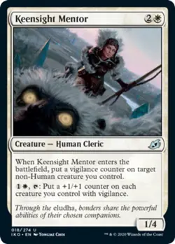1x Keensight Mentor - Foil MTG Ikoria: Lair of Behemoths NM Magic Foil - Image 1