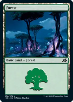 1x Forest (274/274) - Foil MTG Ikoria: Lair of Behemoths NM Magic Foil - Image 1
