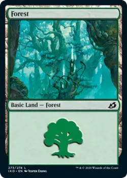 1x Forest (273/274) - Foil MTG Ikoria: Lair of Behemoths NM Magic Foil - Image 1