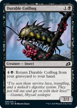 1x Durable Coilbug - Foil MTG Ikoria: Lair of Behemoths NM Magic Foil - Image 1