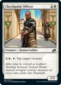 1x Checkpoint Officer - Foil MTG Ikoria: Lair of Behemoths NM Magic Foil - Image 1