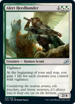 1x Alert Heedbonder - Foil MTG Ikoria: Lair of Behemoths NM Magic Foil - Image 1
