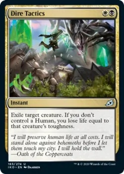 1x Dire Tactics - Foil MTG Ikoria: Lair of Behemoths NM Magic Foil - Image 1