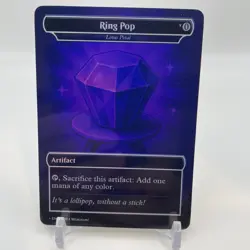 MTG Lotus Petal Purple Ring Pop FOIL Playtest Card Magic NM COMMANDER EDH - Image 1