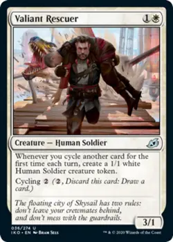 4x Valiant Rescuer MTG Ikoria: Lair of Behemoths NM Magic Regular - Image 1