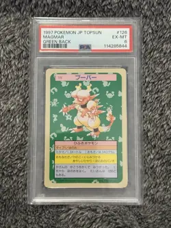 Magmar Topsun Japanese Pokemon Green Back #126 1997 PSA 6 - Image 1