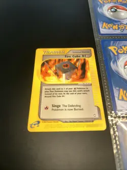 Fire Cube 01 122/147 Pokemon Aquapolis Vintage WOTC LP 2003 - Image 1