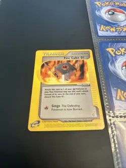 Fire Cube 01 122/147 Pokemon Aquapolis Vintage WOTC LP 2003 - Image 2